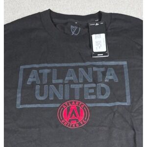 MLS Atlanta United FC Soccer T-Shirt Mens Size L‎ Black Short Sleeve NWT